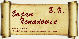 Bojan Nenadović vizit kartica